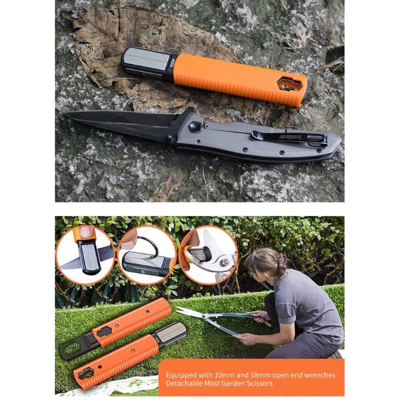 Ostrzałka do ostrzy narzędzi ogrodowych Do ostrzenia ostrzy kosiarek Sekatory ogrodowe Maczety Nożyce do żywopłotów Nożyczki Siekiery