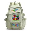 Geometry Dash bedruckter Nylon-Rucksack für Damen und Herren, Rucksack mit großem Fassungsvermögen für Reisen, Modischer Computer-Rucksack, Schultasche für Jungen und Mädchen