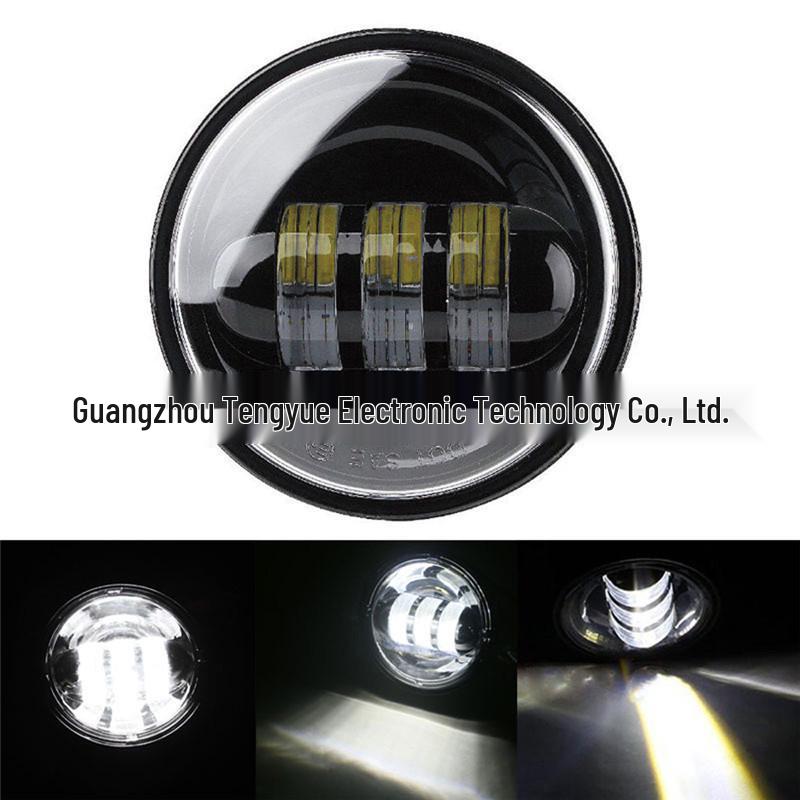 Harley Grand Glide 4.5" 30W LED Auxiliary Fog Light for Motorcycles