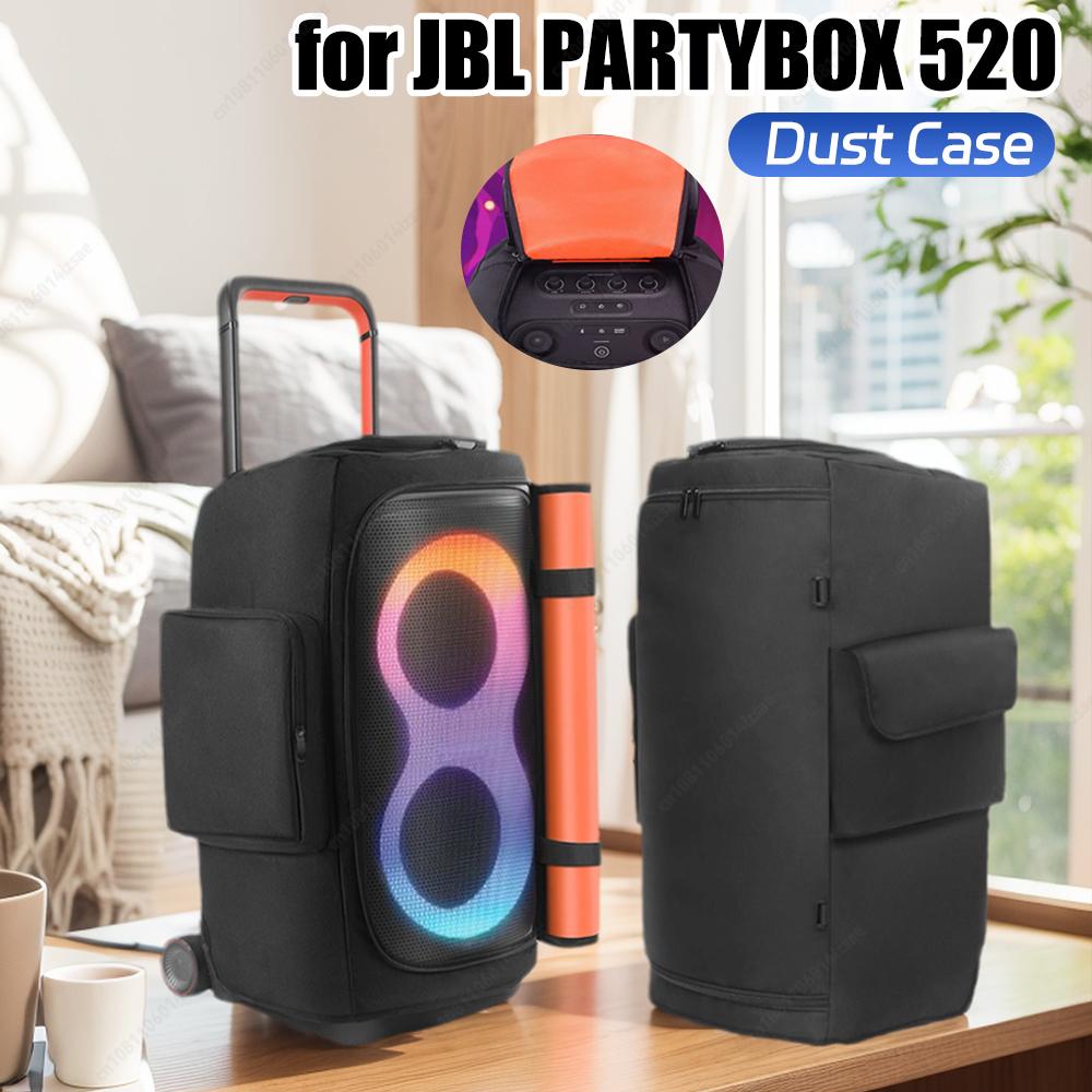 Party Speaker Carry Storage Bag for JBL PARTYBOX 520 Double-Sided Speaker Carry Bag Wear Resist Speaker Dust Case w/ Mic Pocket