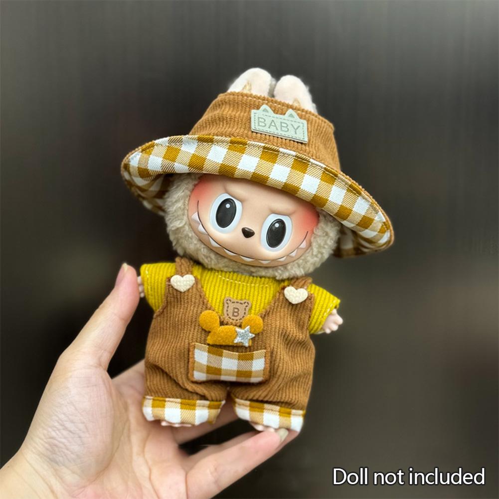 

Модная одежда Ropa Одежда Наряд Аксессуары для куклы Для 15/17см Labubu V2 V1 Плюшевый комбинезон NO DOLL