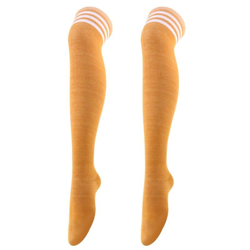 Women Over Knee Thigh High Socks Academic Style solid corlor Long Socks Over The Knee Stockings For Ladies Girls