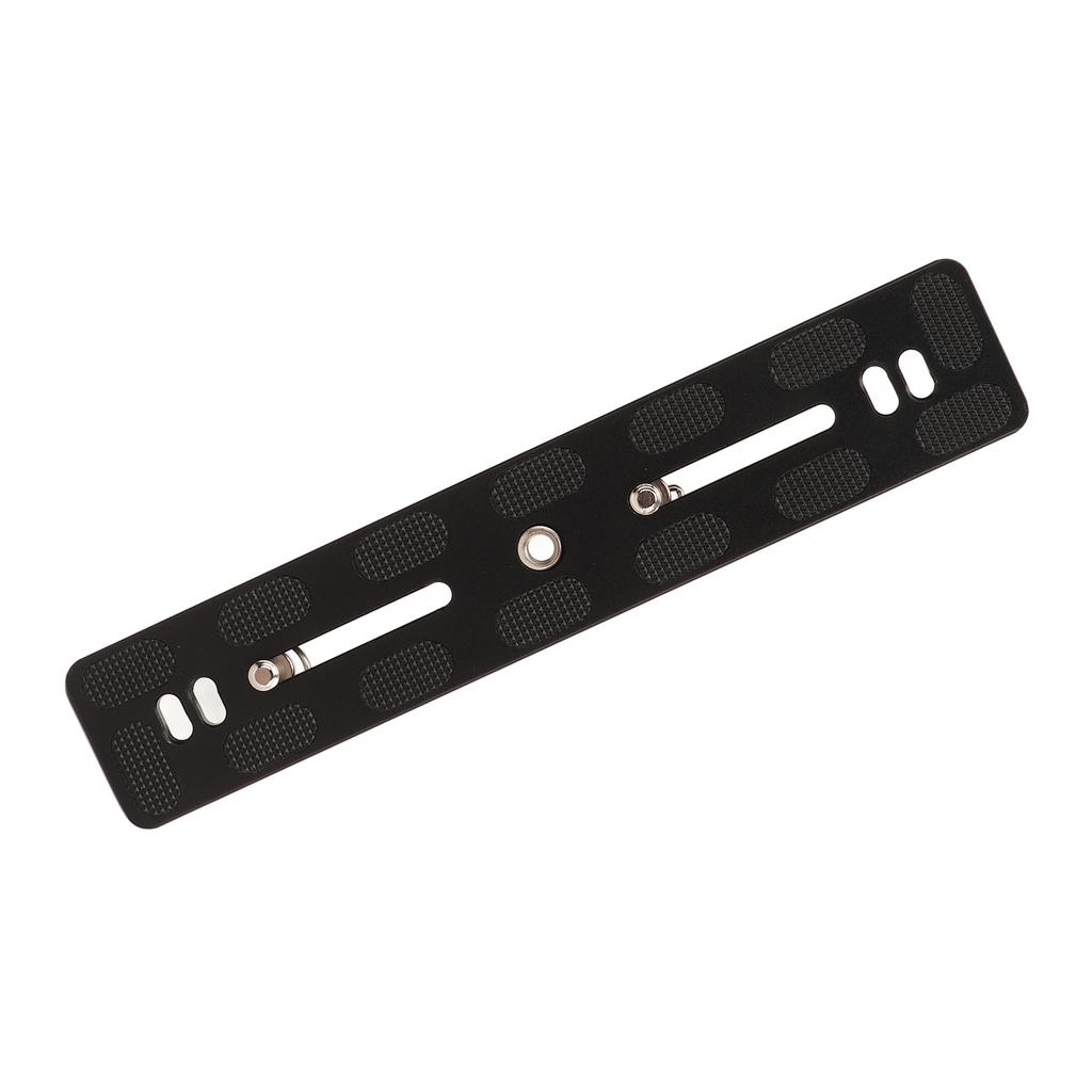 Camera Extended Quick Release Plate Rail Sliding Plate for Arca 1/4 Inch 3/8 Inch Threaded Hole Aluminum 200mm Camera QR Plate