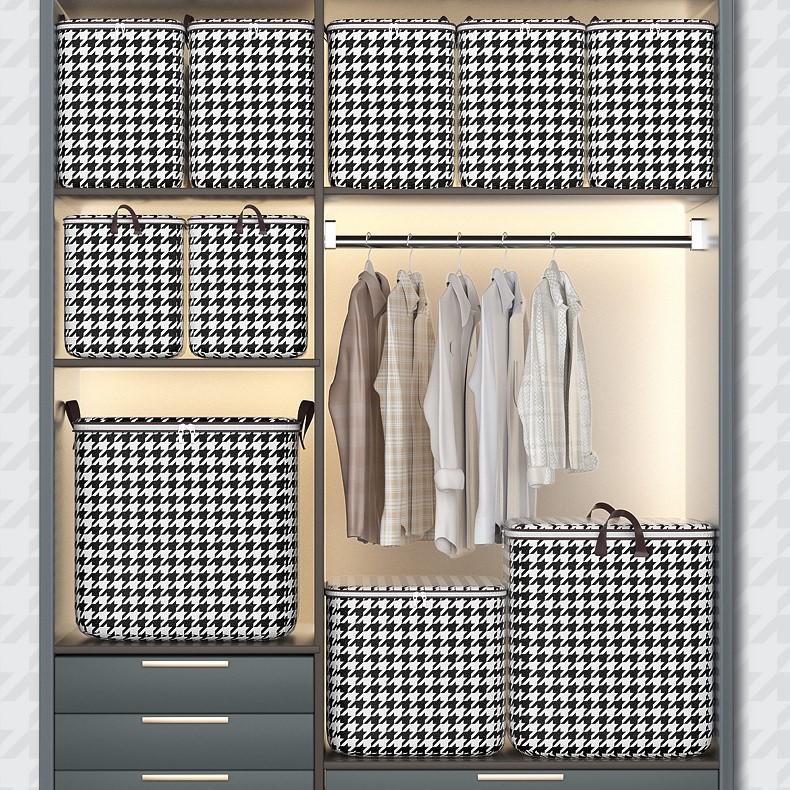Household Large-capacity Storage Basket,-proof, -proof, Suitable For Organizing And Storing Quilts, Clothes, And Pants.