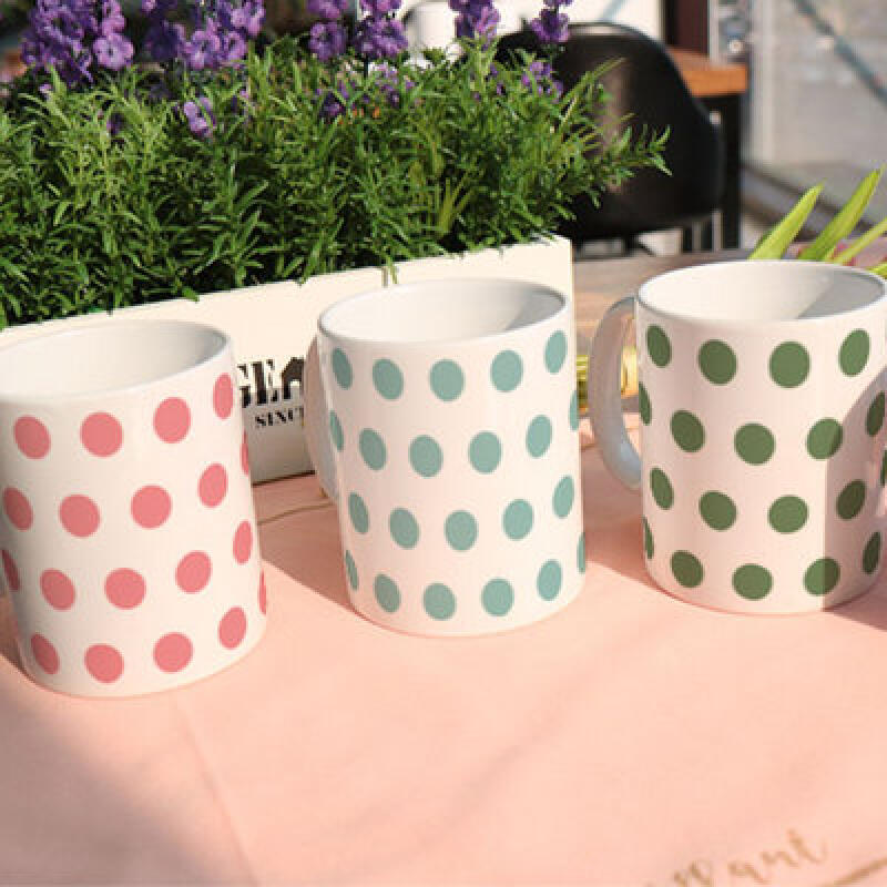 pa330-Design Mug 4p-Grand Pastel Polka Dot Pattern
