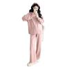 2025 New Autumn/Winter Maternity Hooded Knit Sweatshirt & Casual Pants Set - Loose Fit