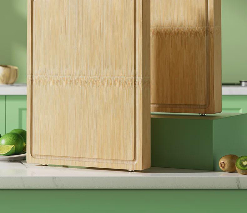 Tabla de Cortar de Bambú Antibacteriano Espesado Weijia - Tabla de Cortar Doméstica Resistente al Moho para Cocina y Preparación de Carne