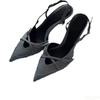Fashion Elegant Pointed Toe Shoes Ladies Outdoor High Heel Sandalias New 2026 Summer Blue Women Simple comfortable Sandals