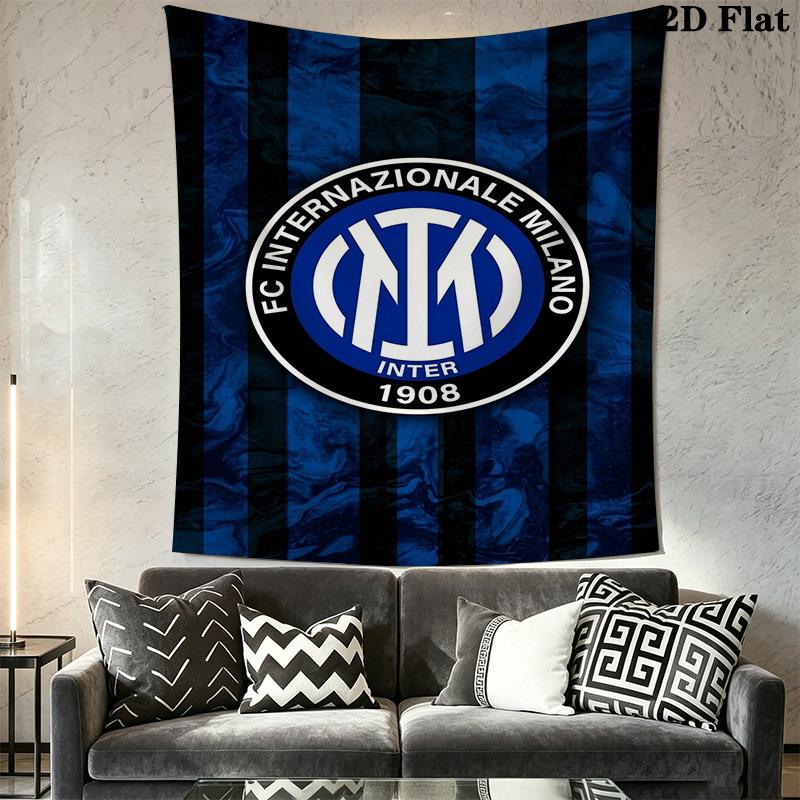 Inter Milan Iconic Crest Design Bedding 1 Duvet Cover 2 Pillowcase Without Core Christmas Birthday Gift Bedding Set