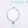 Amont Mint Heart Ball Silver Bracelet