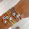 Vlen Women's Turkish Evil Eye Bracelet for Good Luck & Positive Energy Miyuki Beads Jewelry Gift Protection Pulseras