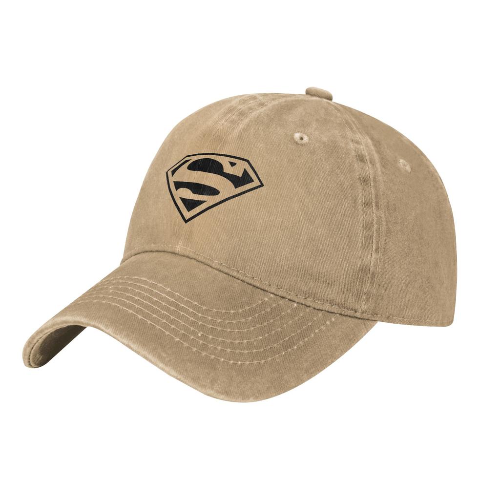 SuperUnisexs Logo Unisex Baseball Cap Distressed Denim Washed Hats Cap Retro Outdoor Activities Adjustable Headwear