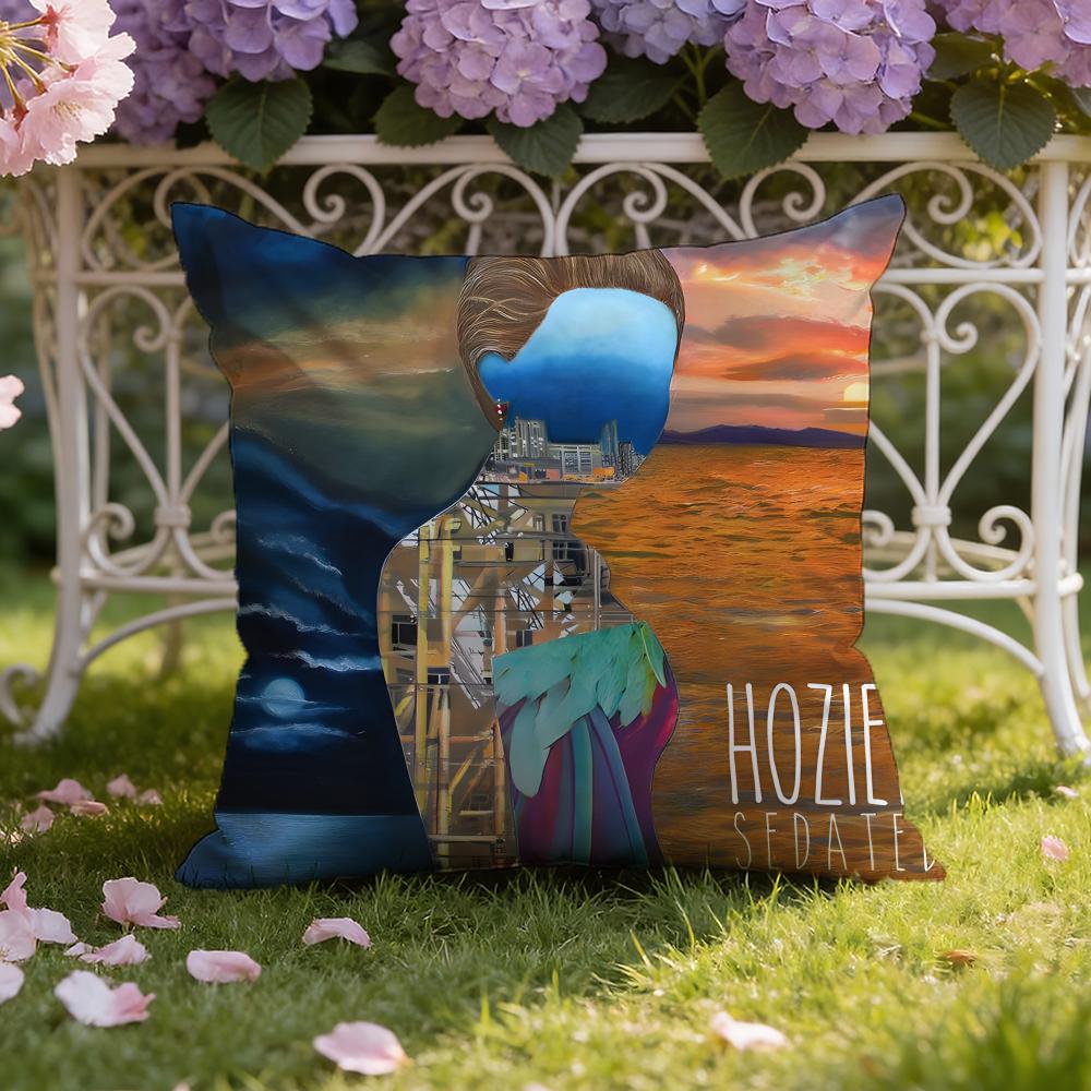 Hozier singer Cushion Cover Home & Car Dual-Scene Pillow Cover: Reversible for Premium Comfort