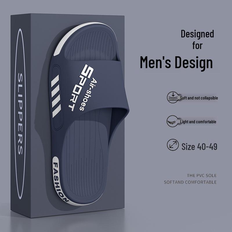 2025 Men's Plus Size Non-Slip Thick Sole Sandals - Summer Outdoor Sports Slippers