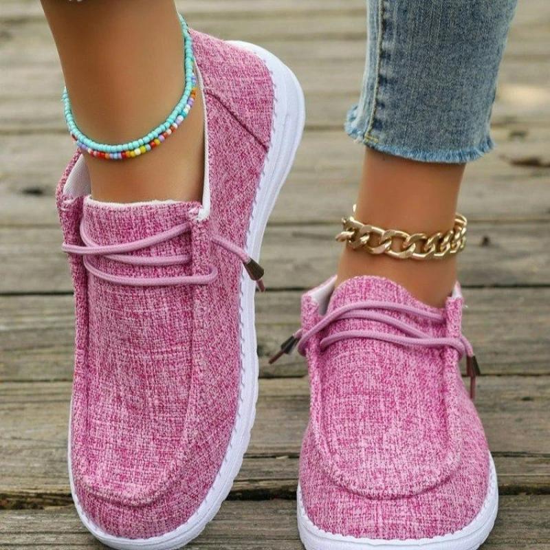 Spring/Autumn Round Head Lace-up Lightweight Non-slip Walking Shoes Fashionable New Sexy/comfortable Casual Sneakers for Women