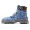 Arbeitskleidung Trendige Herrenschuhe Herbst Neu High Top Übergröße Herren Denim Casual Stiefel Britischer Stil