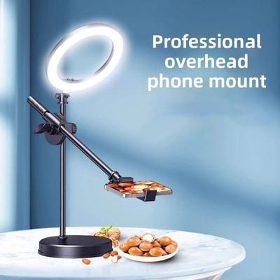 Lighting Bracket Telescopic Phone Stand 26cm Fill Light Adjustable Height Folding Phone Stand Stable Base Universal