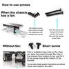 Computer Graphics Card Holder Chassis Fan Support Fixed Metal Bracket 6-96Mm Adjustable Gpu Holder