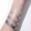 Glitter Punk Smoky Black Gelová paletka na oční stíny Metalická Tmavě stříbrná Mokré oči Zvýrazňovač stínů Pearl Pigments Kosmetika