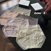 Ladies Spring and Autumn High Waist Cross Breathable Belly Lift Hip Briefs