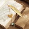 Butterfly Eternal Flower Bookmark Multi-Color Chinese Style Page Marker Feather Bookmark  Student