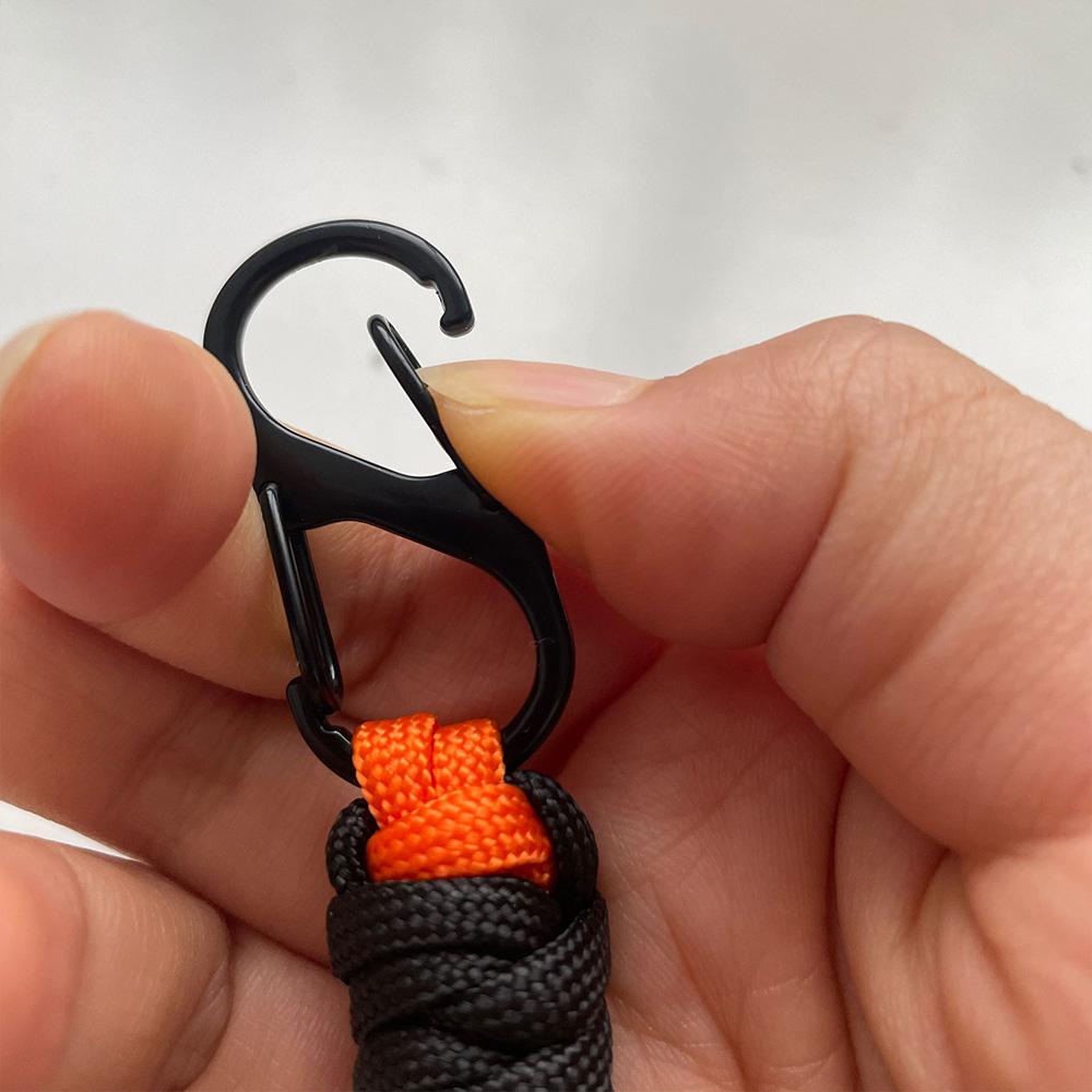 1pcs/2pcs/6pcs Hand Woven Umbrella Rope Outdoor Keychain Wrist Rope Outdoor External Buckle Car Key Hanging Rope