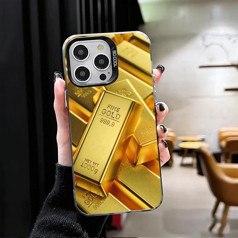 Fine Gold Pattern Printing Soft Phone Case for iPhone 15 16 17 Pro Max 17Air 16E 14 Plus 13 12 Mini Shockproof Cover Back Shell