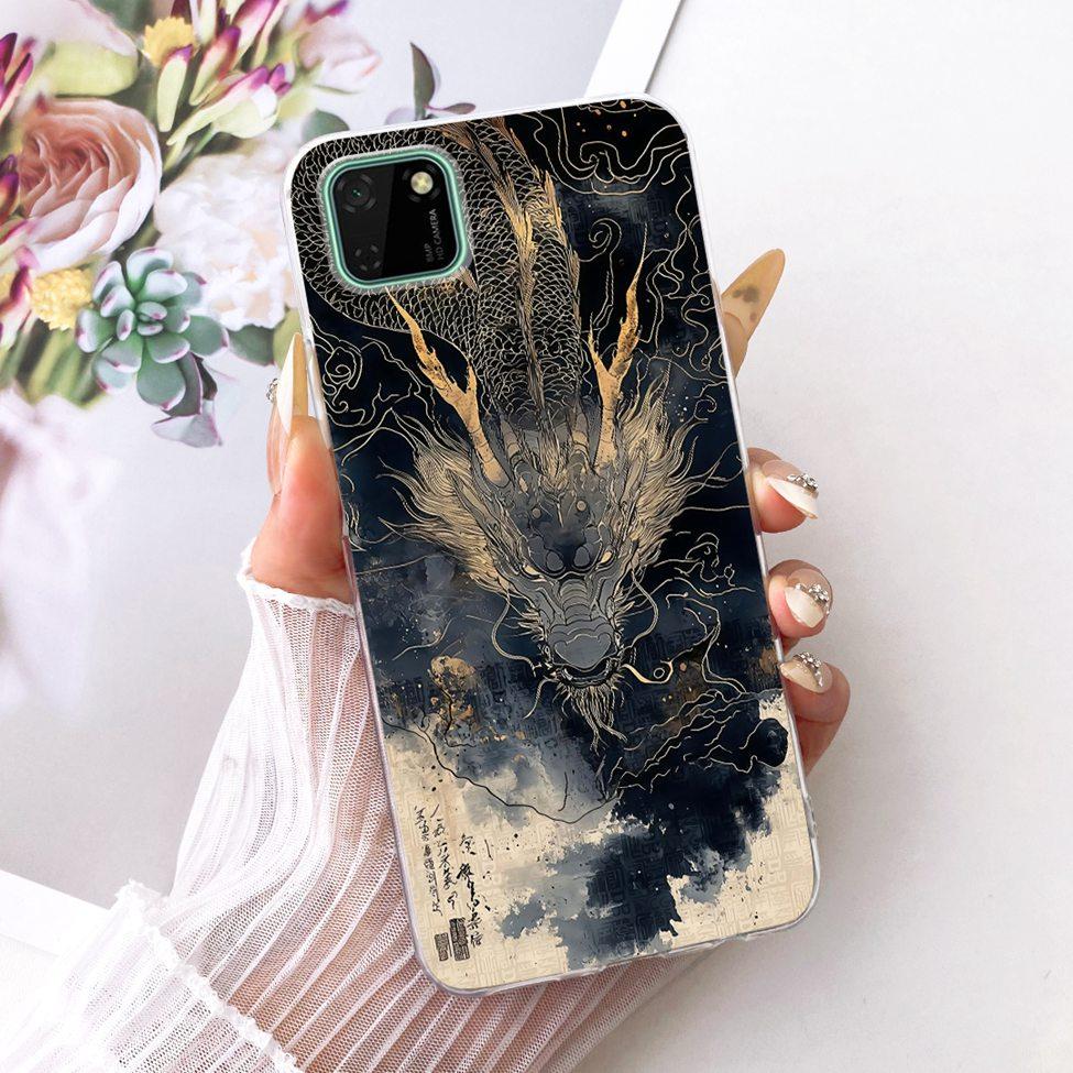Transparent For Huawei Y5p Case DRA-LX9 Cute Cat Fashion Butterfly Funny Cool Painted Bumper Cover For Huawei Y5 P Casing