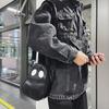 Ghost Funny Leather Shoulder Bag Lovely Fun Devil Fashion Crossbody Handbags Small Portable Casual Satchel Bag Zipper for Travel