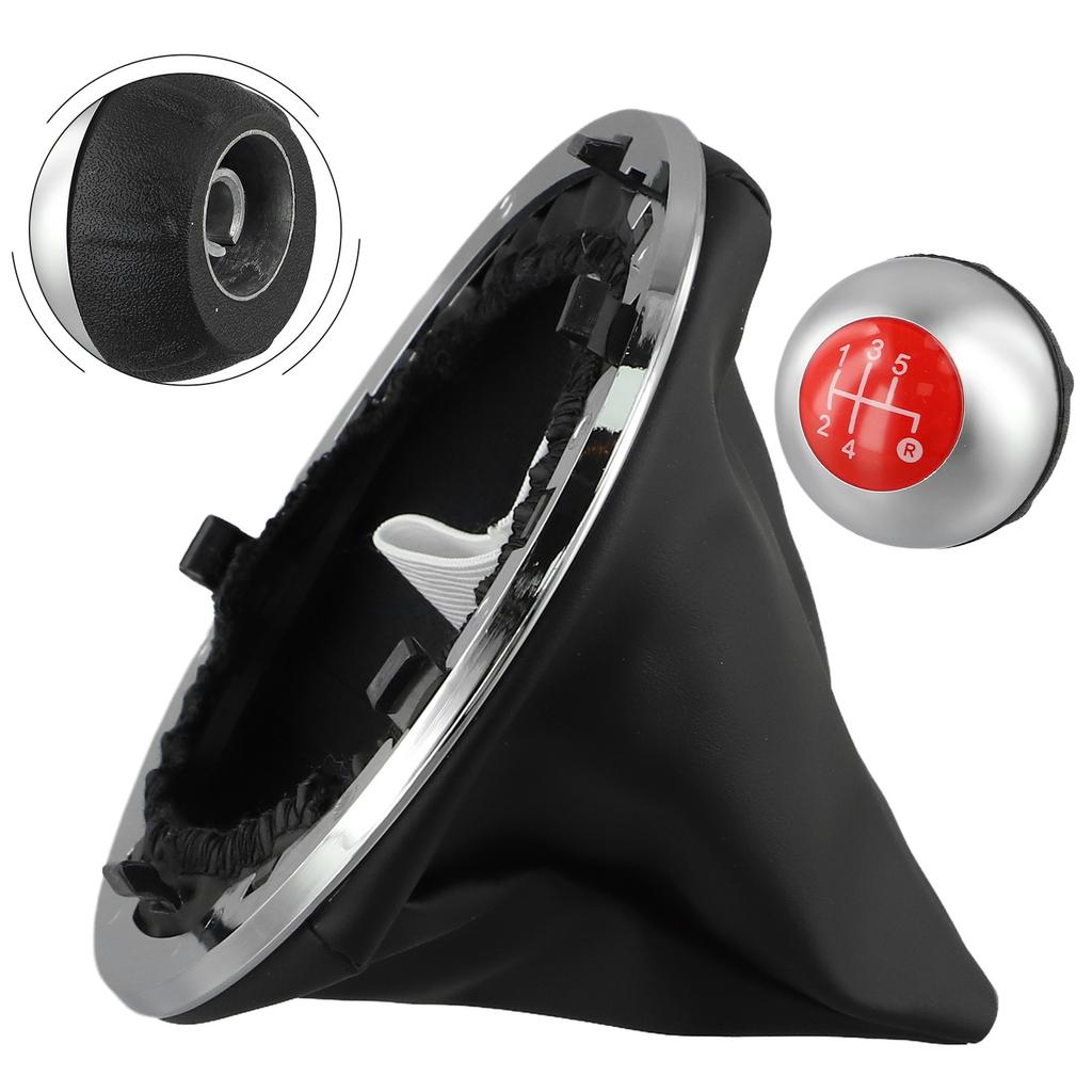 For Fiat 500 Gear Shifter Knob Set 5 6 Speed Direct Replacement Designed for Compatibility with 2012 2018 Models