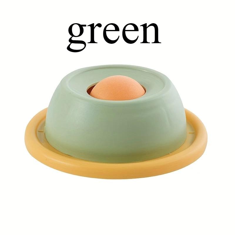 

1 шт. Интерактивная игрушка-медленная кормушка для кошек - Не опрокидывающаяся, самоигровая тарелка для лакомств с удовольствием от вылизывания для здоровья зубов, без батарейки зелёный