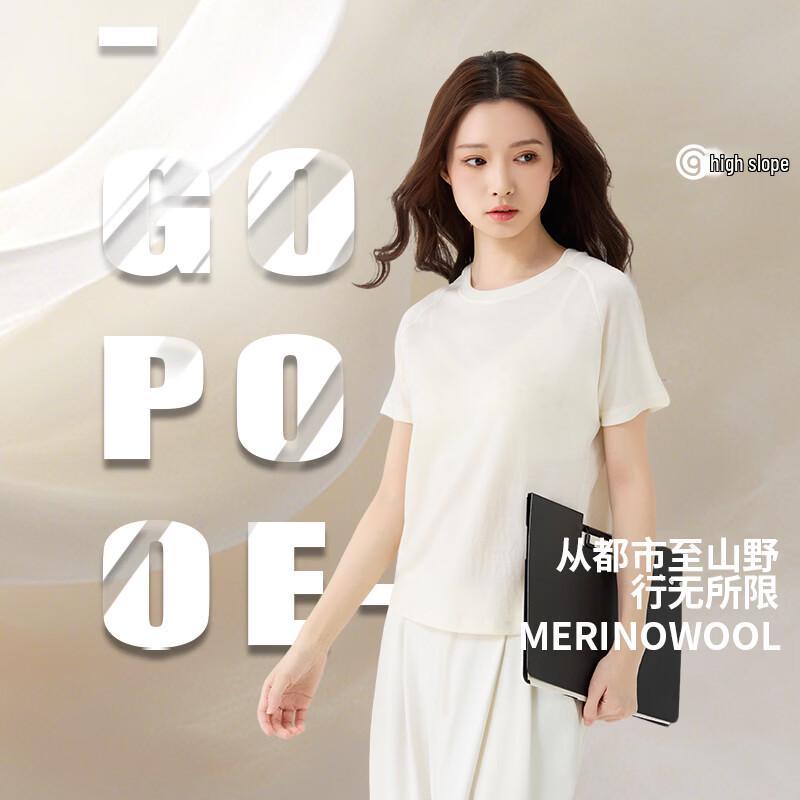 Gaopo Women s 100% Merino Wool T-Shirt L