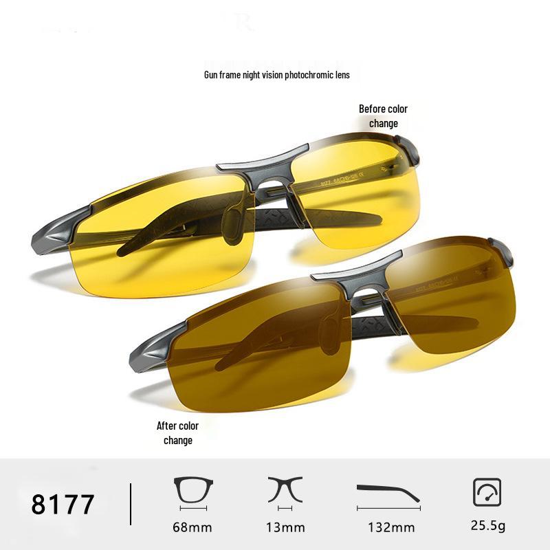 Men's Polarized Aluminum-Magnesium Sunglasses 8177 - Day & Night Vision