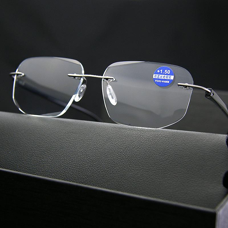 Reading glasses men's high definition ultra-light anti-blue light anti-fatigue elderly reading glasses women middle-aged and elderly high-end young