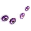 Les Trésors De Lily [J6203] - 2 Pairs of Purple 'Crystal' Earrings