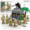 Signal Flag Special Forces Military Human Body Armor Stretcher Assembly Building Block Toy