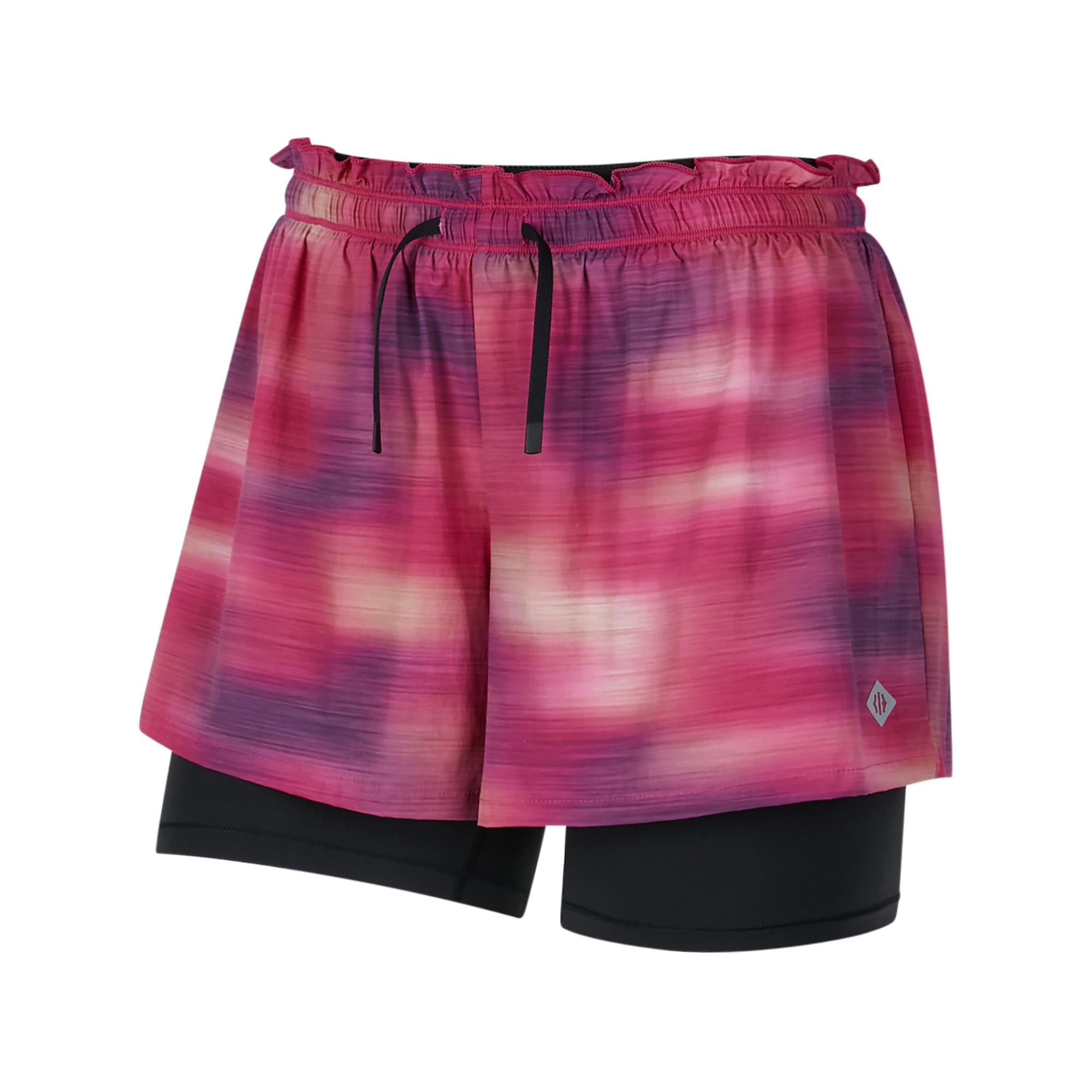Skechers Yoga Freedom Series Loose Mid-Rise Comfortable Outdoor Sports Shorts Women shorts Full-Print Sunset Cloud P224W143-04FU S