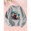 2025 9 29 Kapibala Girls Autumn and Winter Fashion Sweatshirt Creative Christmas Elements Casual Long Sleeve Sweatshirt Round Neck