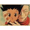 Retro Kraft Paper Wall Poster: Hunter X Hunter Japanese Anime Art for Bar & Cafe Decor