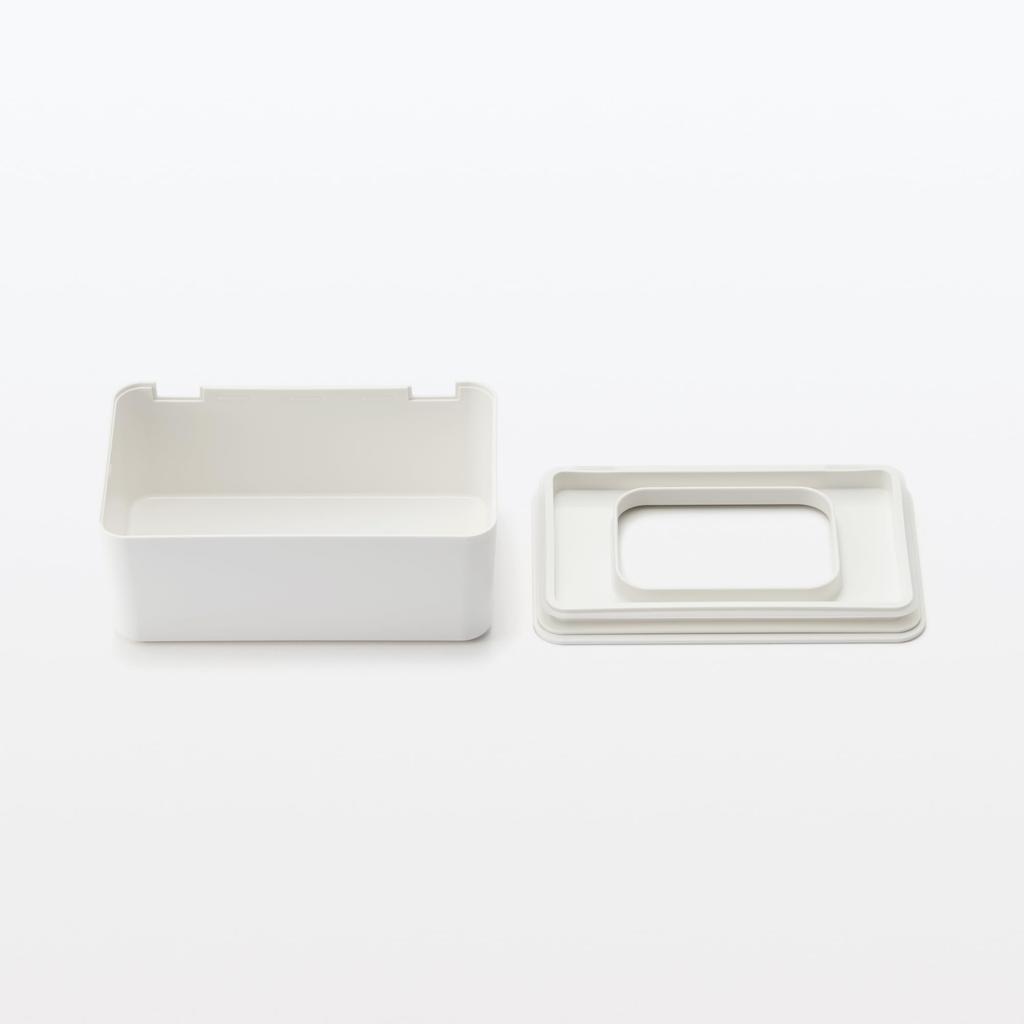 MUJI Wide Mouth Wet Tissue Case for Easy Access 19cm W X 12cm D X 7cm H - Approx. (Product Number 12993797)