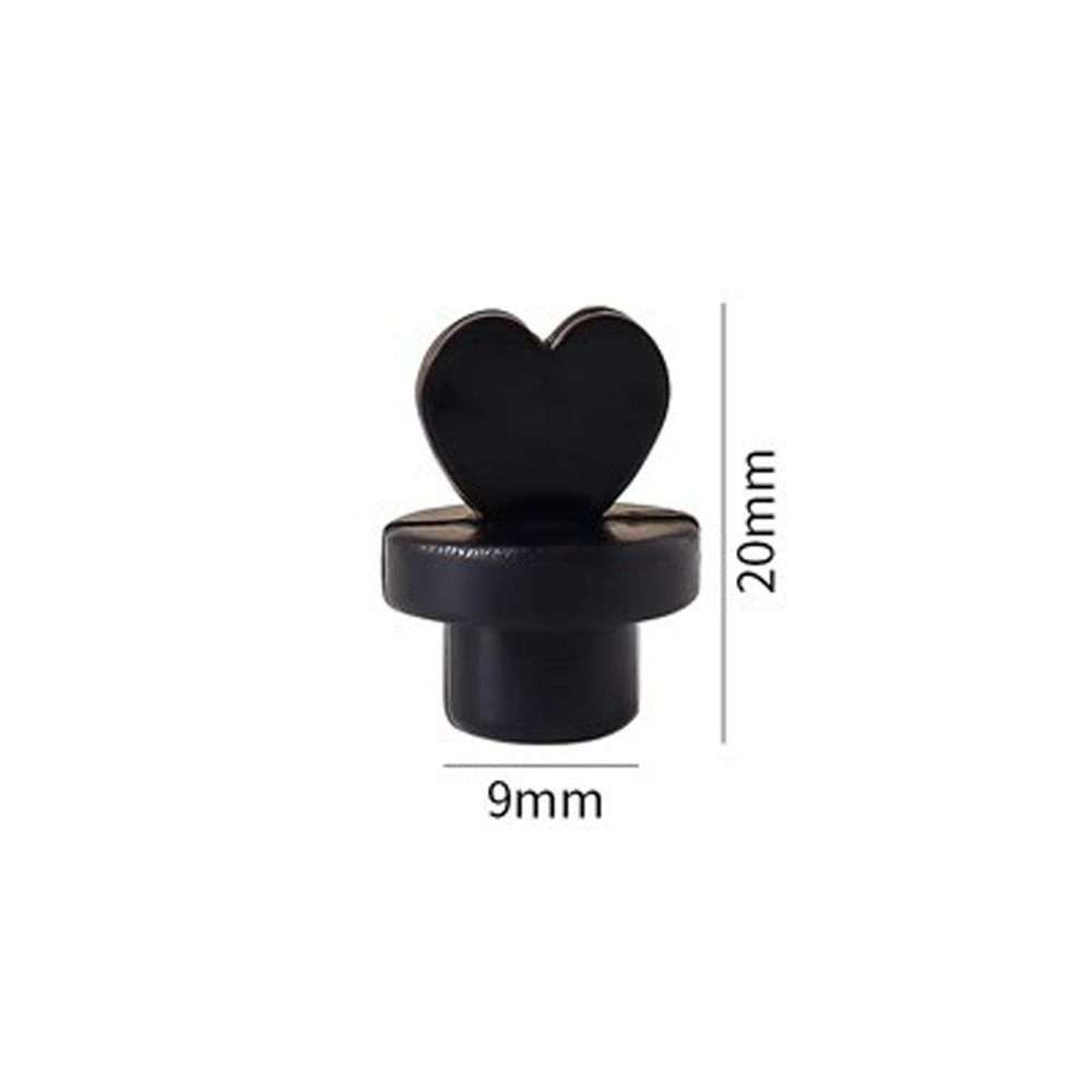 Silicone Bottle Dust Plug Love Reusable Bottle Stopper Cap Dust-proof Drinkware Decorative Glass Straw Hole Silicone Stopper