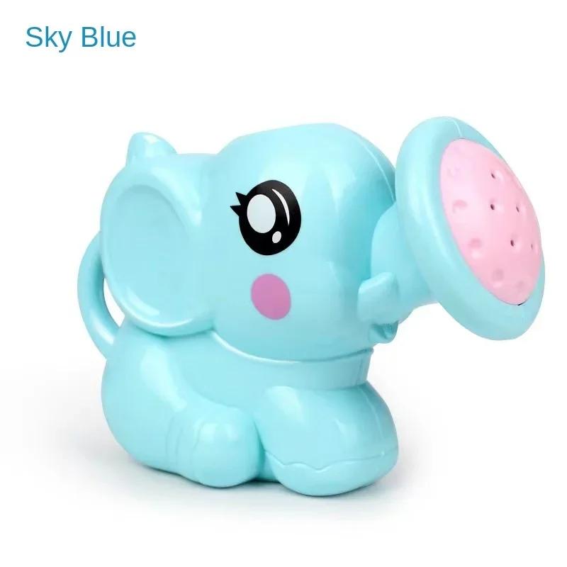Bath Toy Plastic Kettle Bath Shower Tool Baby Bathroom Toy Elephant Watering Pot Shower Toy for Children Summer Bath Sprinkler