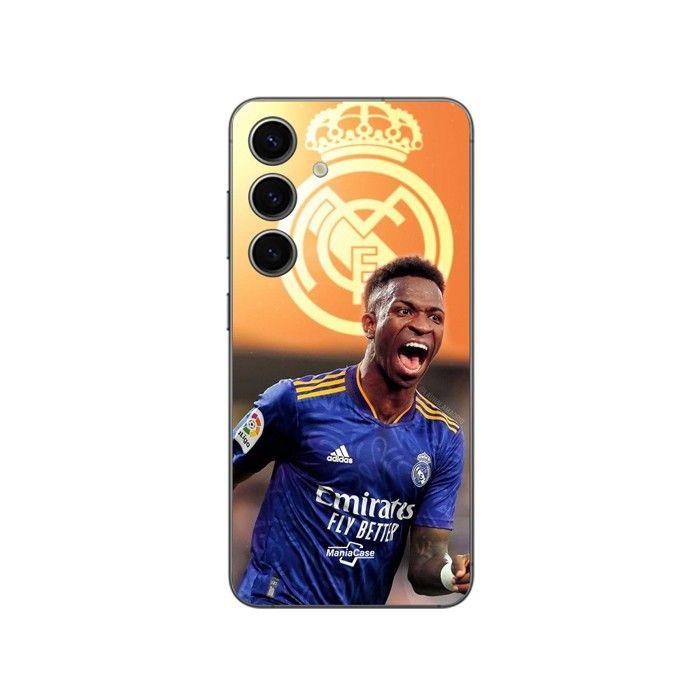 Phone Case - MANIACASE - Samsung Galaxy S24 - TPU Silicone - Real Madrid Pattern - Flexible