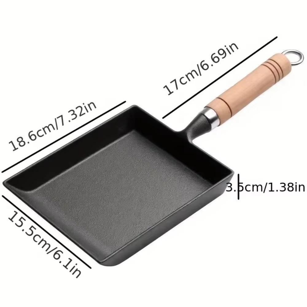 Tamagoyaki Cast Iron Egg Pan NonStick Small Egg Frying Pan New Breakfast Maker Cooking Tools