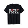 Men's Funny I Love Cocktails Pattern T-shirt Humorous Drinking Joke Design Casual Cotton Short-sleeved T-shirt, Black