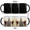 Ceramic Horror Novelty Creative Color Changing Halloween Decoration Milk Bottle Drinkware Tea Cup Coffee Mug