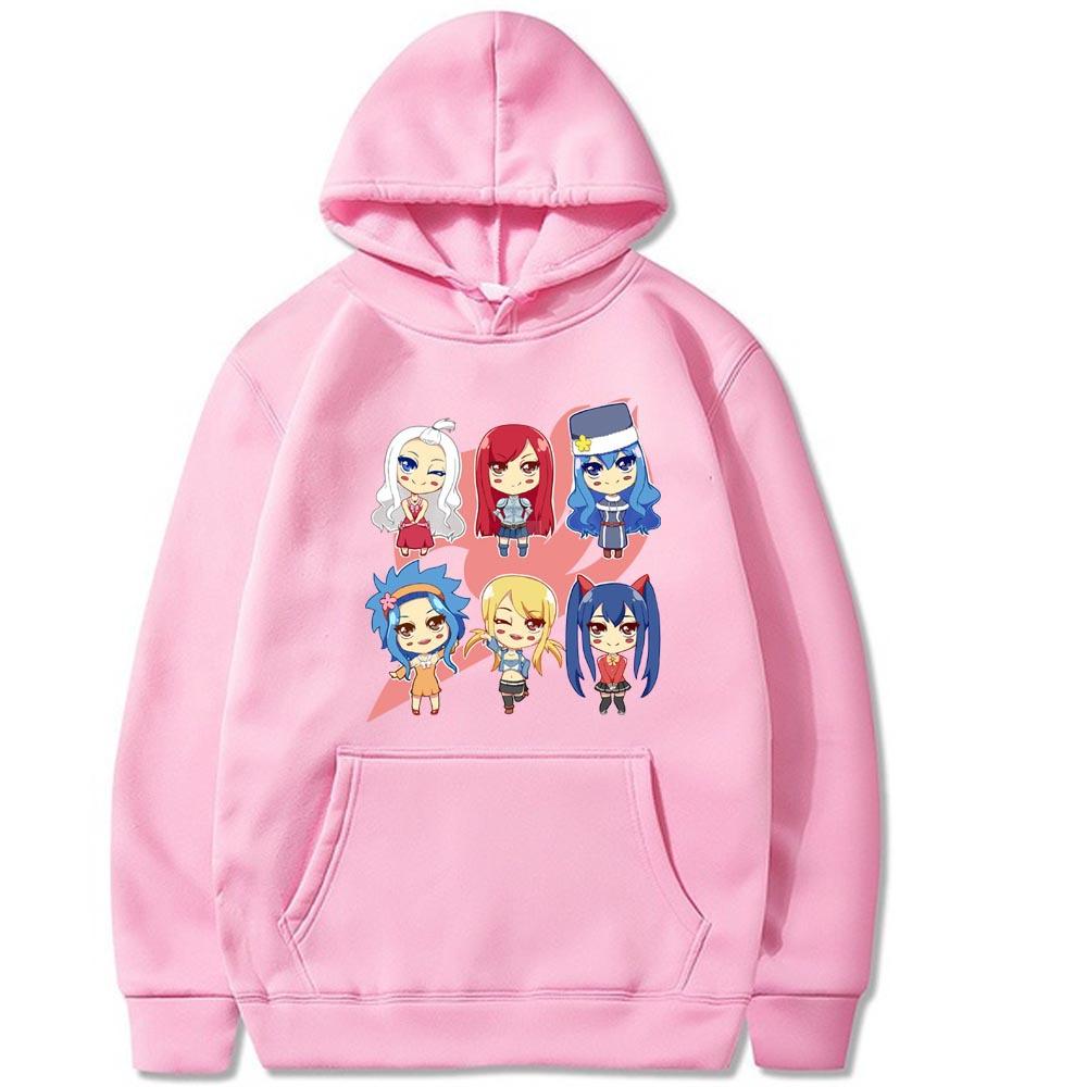 

Японская Анимация Fairy Tail С Принтом Мужская Толстовка Худи Y2K Одежда Винтажная Мода Унисекс Пуловеры с Длинным Рукавом 2XL