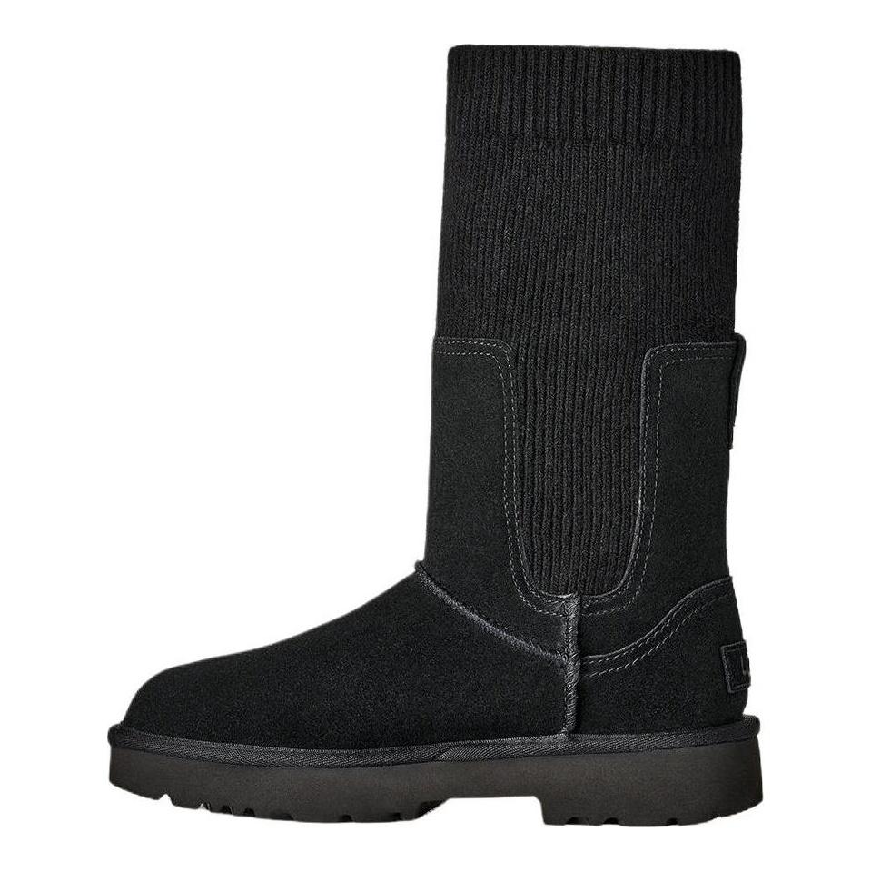 UGG Classic Novelty Leather Fashion Comfortable Short Chelsea Boots Women boots Black 1171573-BLK