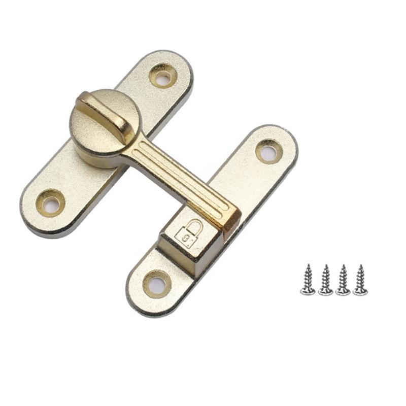 Safety Door Lock 90/180 Degree Sliding Door Lock Privacy Door Bolt Lock