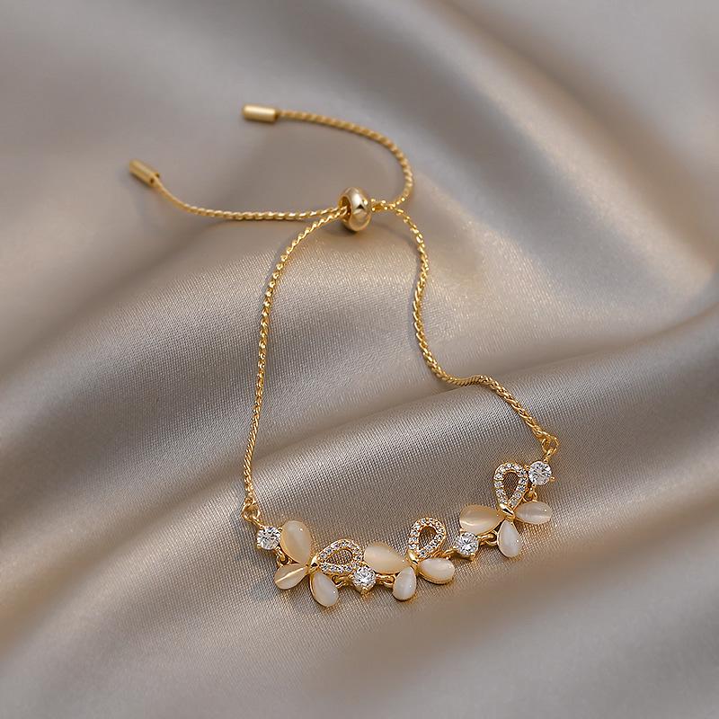 Pulsera Coreana de Zircón Esmeralda y Diamantes - Joyería de Amistad Brillante de Alta Gama para Mujeres a la Moda